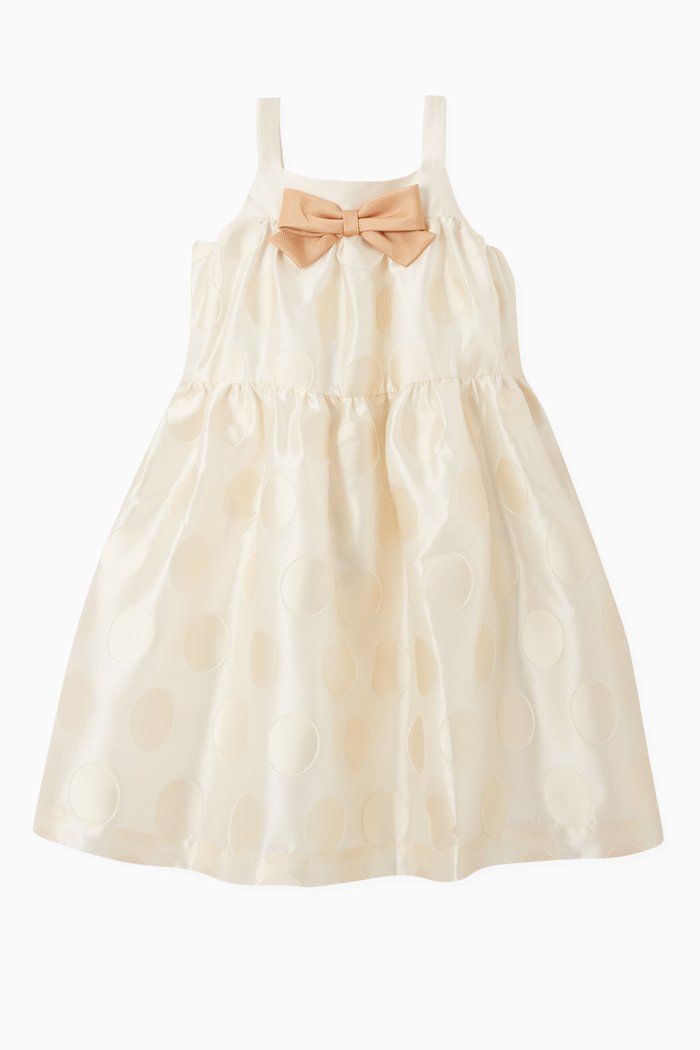 

Tiered Polka Dot Sundress, Neutral