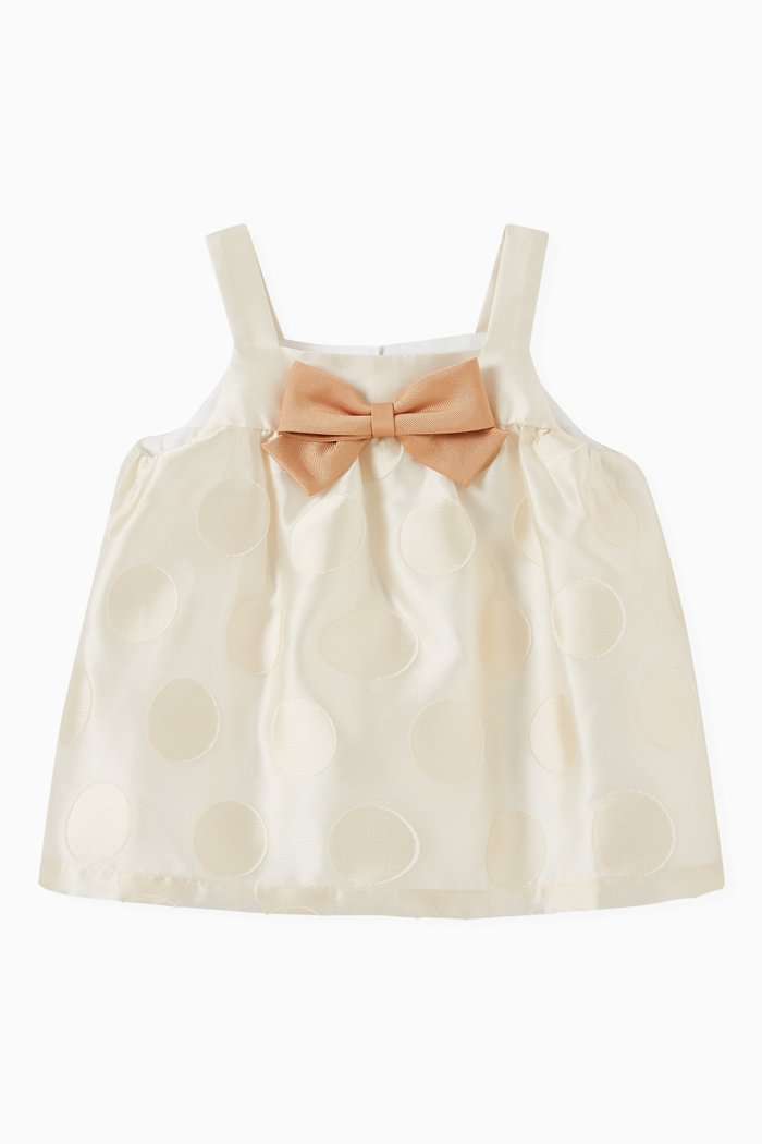 

Polka Dot Suntop in Organza, Neutral