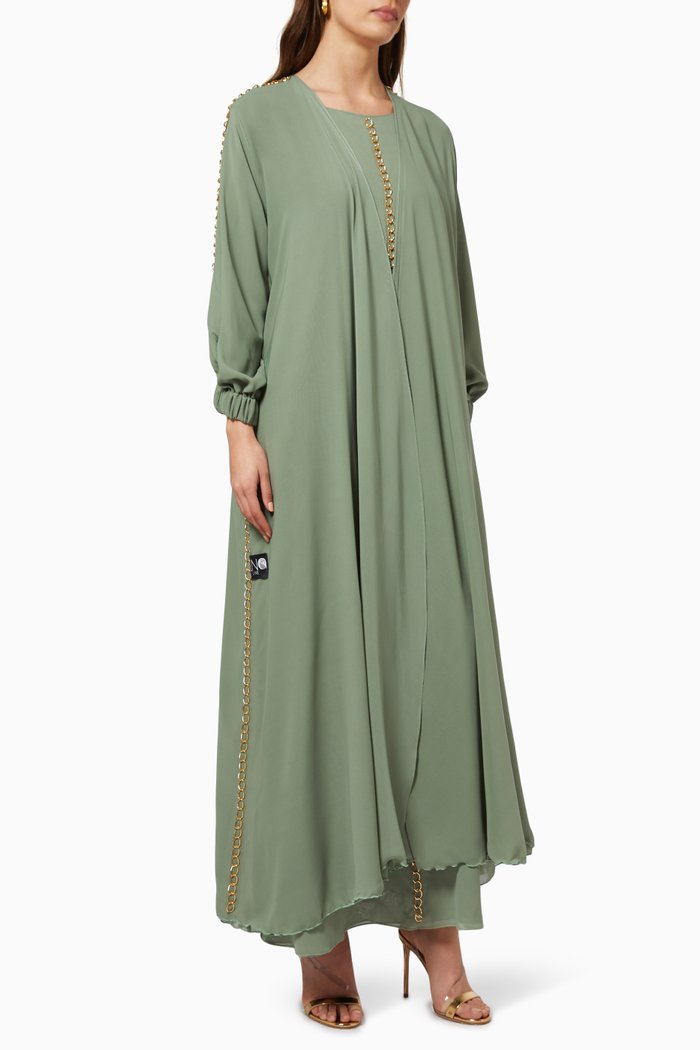 

Chain Abaya, Grey