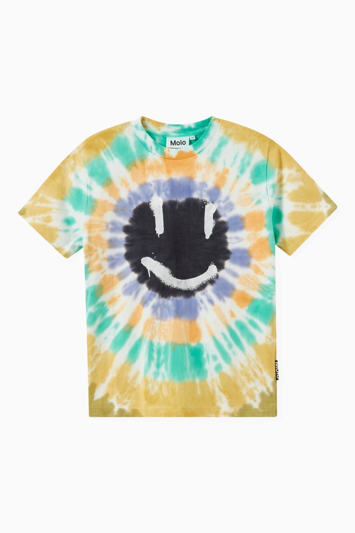 

Roxo Tie Dye T-Shirt in Organic Cotton, Multicolour