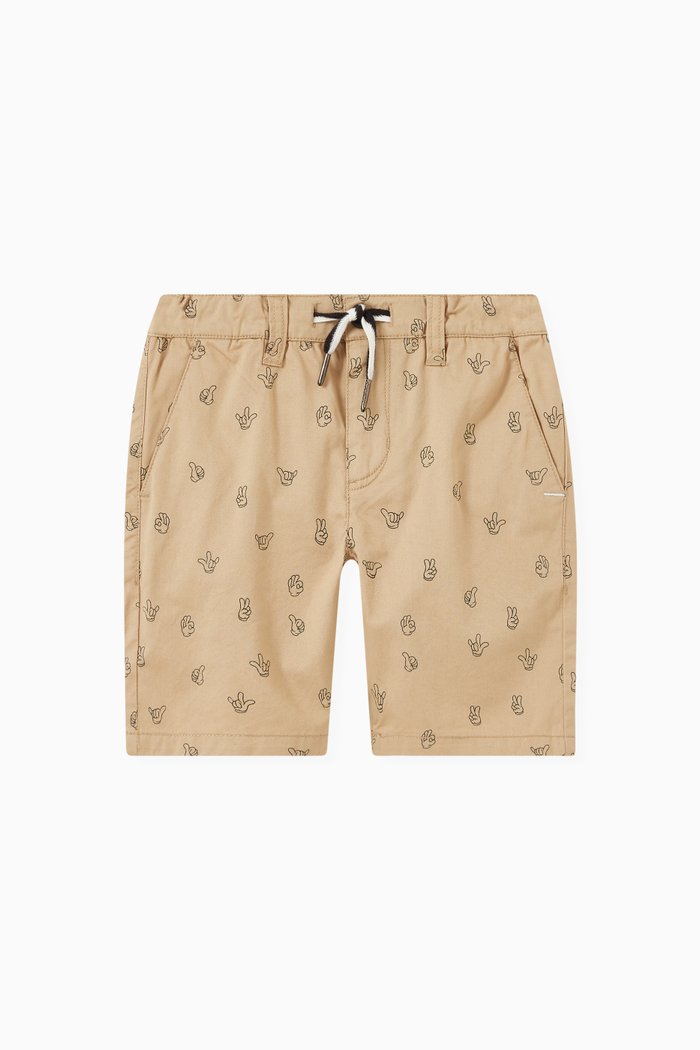 

Mini Hands Shorts in Cotton, Neutral