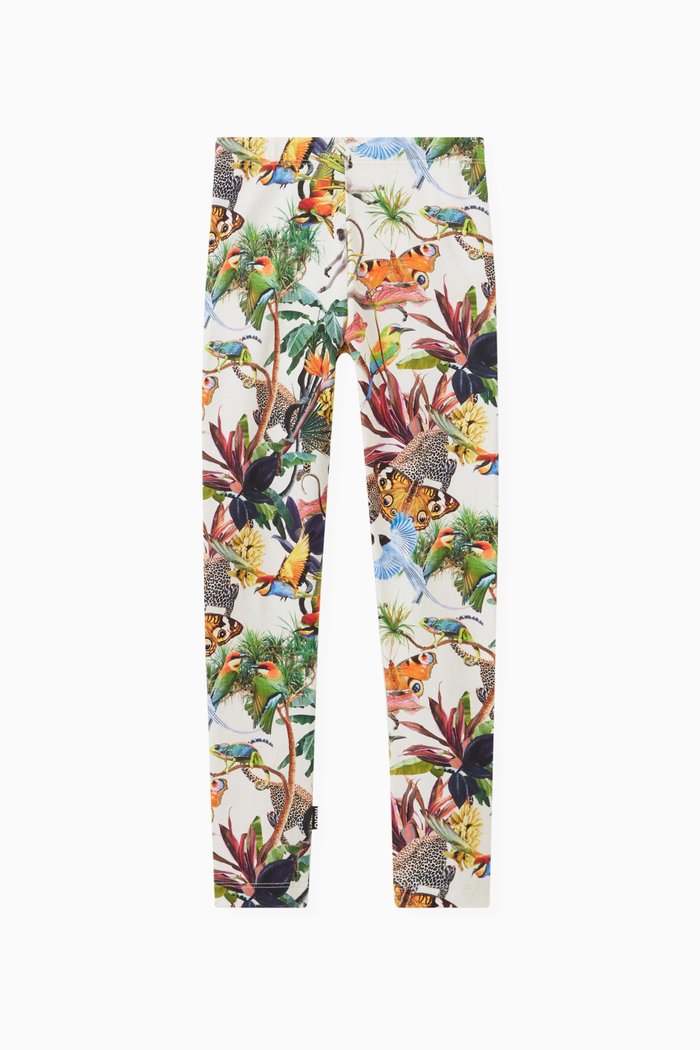 

Floral Print Leggings in Jersey, Multicolour