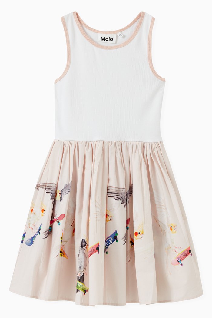 

Cassandra Dress in Organic Cotton, White