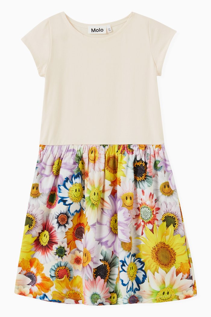 

Carla Dress in Organic Cotton, White