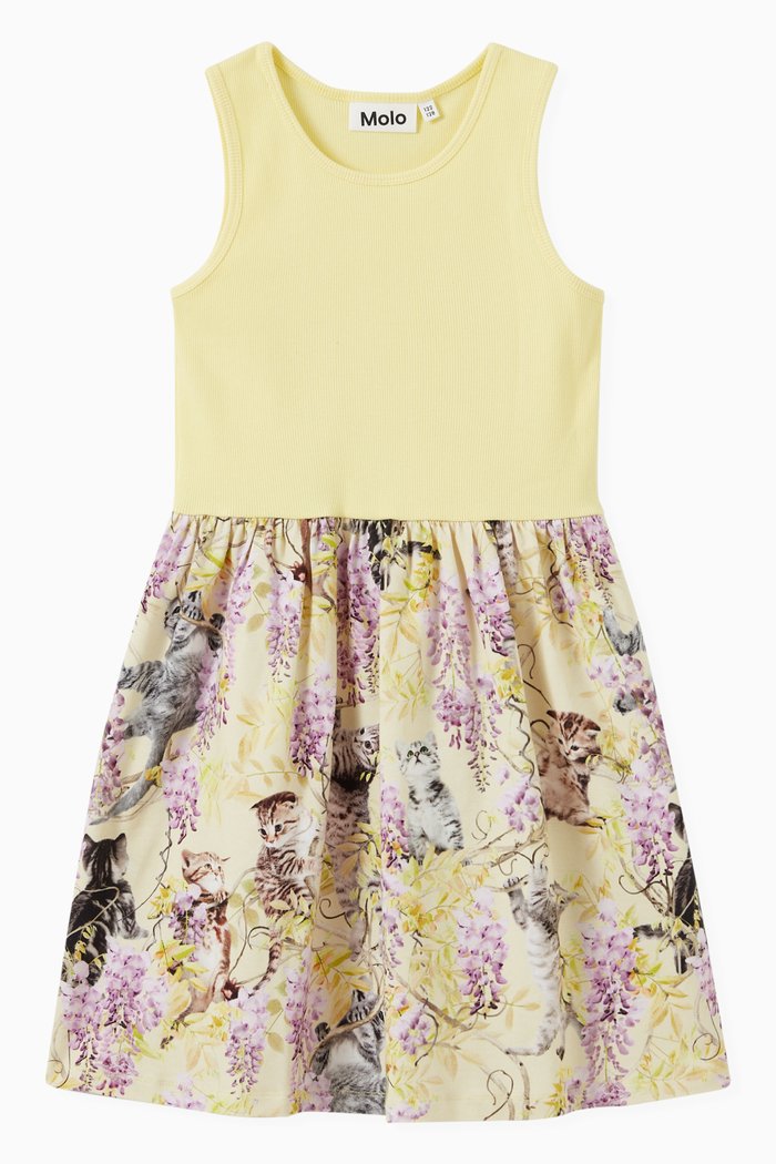 

Colleen Dress in Organic Cotton, Yellow