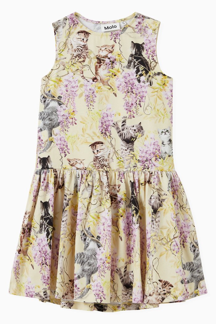 

Candece Dress in Organic Cotton, Blue