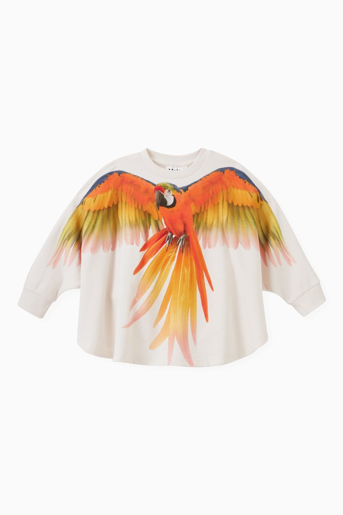 

Marcella Cape Sweatshirt in Cotton, White