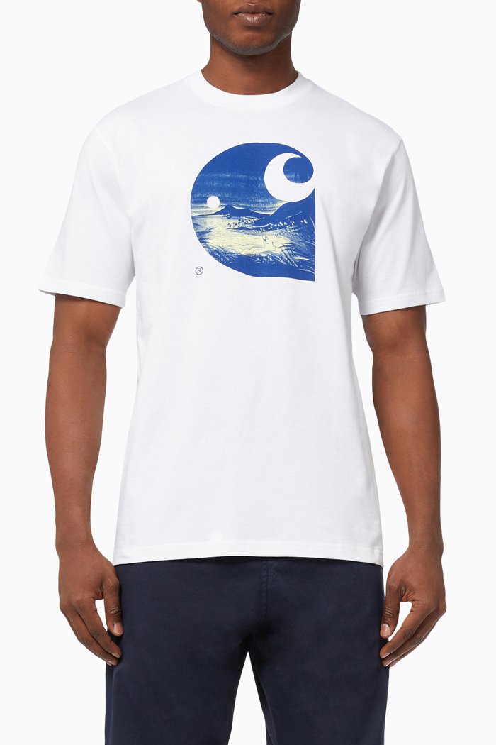 

Gulf C T-shirt in Cotton, White
