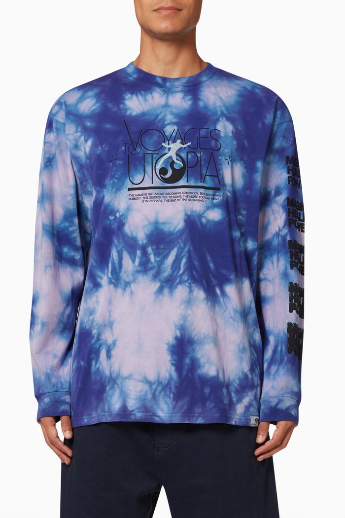 

Voyages T-shirt in Cotton Jersey, Purple