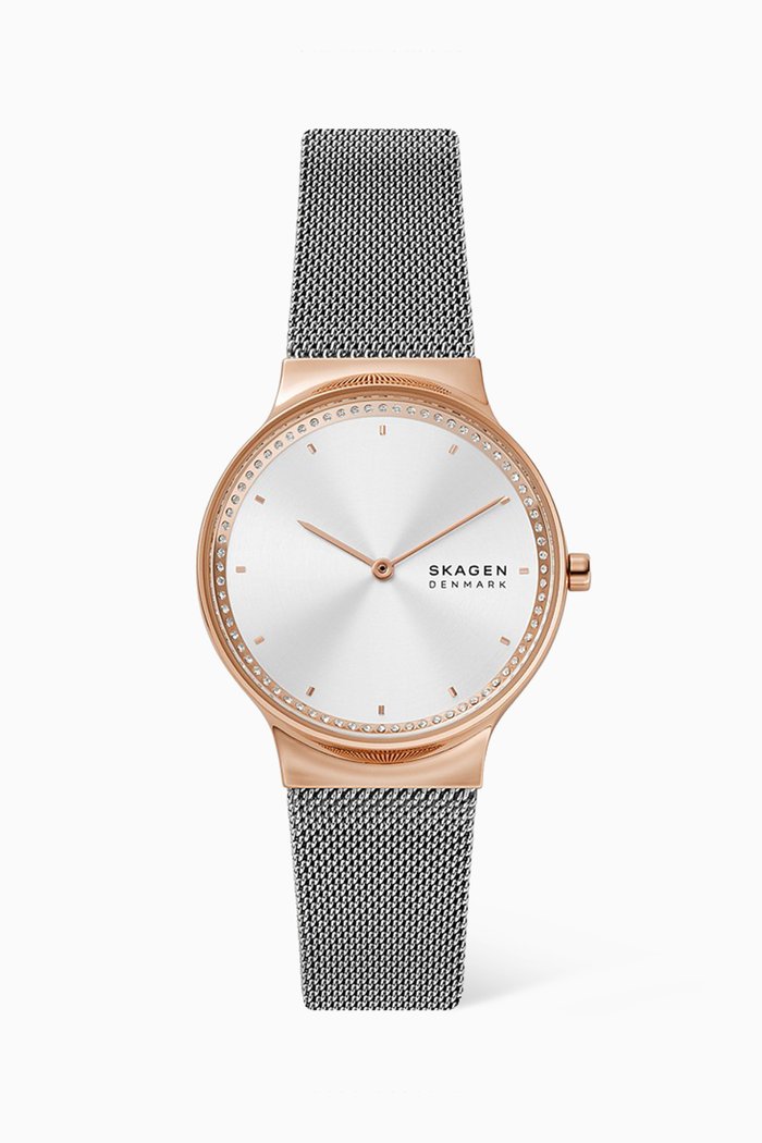 

Freja 34mm Quartz Watch, Silver