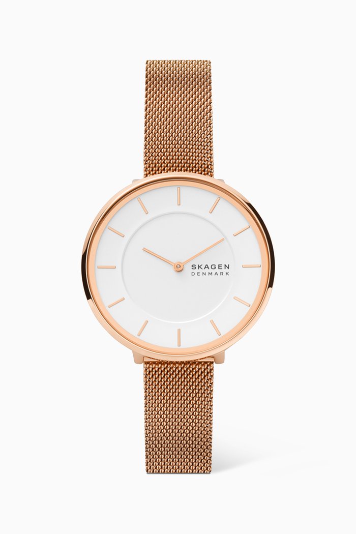 

Gitte 34mm Quartz Watch, Rose gold