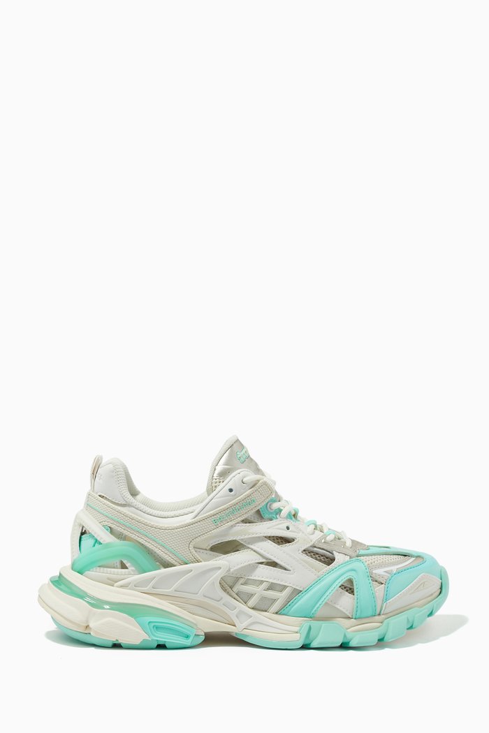 

Track.2 Sneakers in Mesh & Nylon, Green