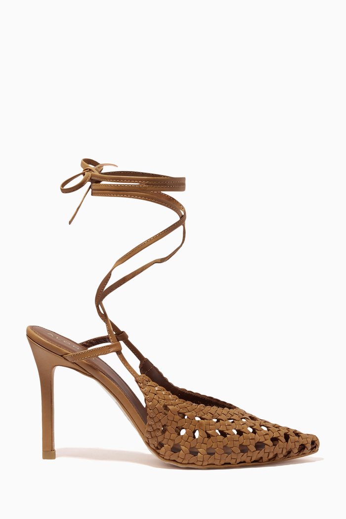 

Sandstorm Lace-up Sandals in Leather, Brown