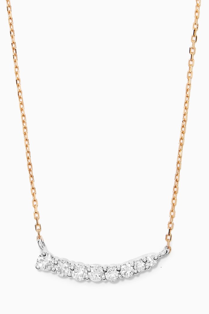 Escalate Diamond Necklace in 18kt Yellow Gold