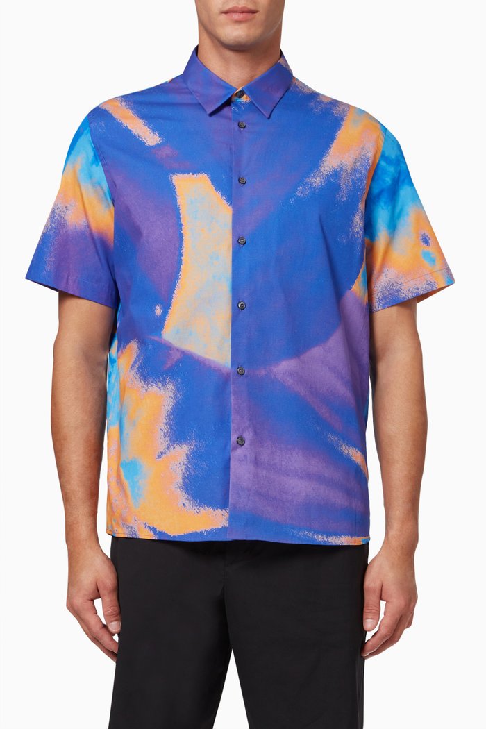 

Abstract Print Shirt in Cotton, Multicolour