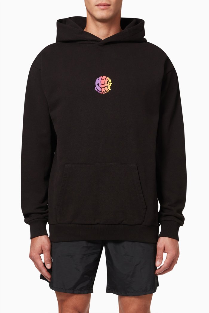 

Spring Tings Gasoline Hoodie in Cotton, Black