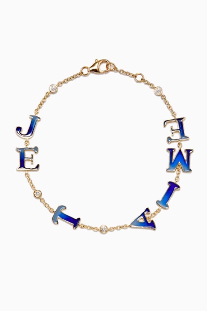 Sweet Words & Strings Je T'aime Bracelet in 9kt Yellow Gold