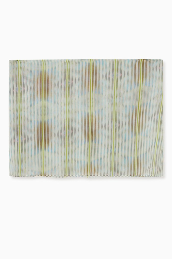 

Striped Silk Scarf, Multicolour