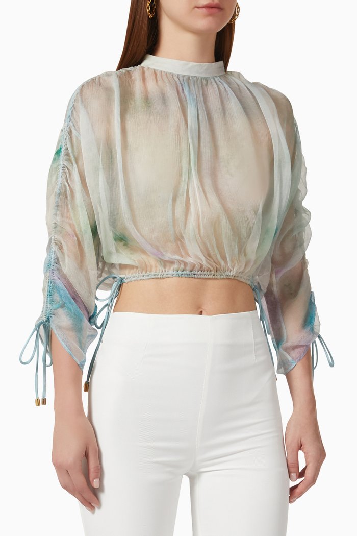 

Eli Tie-Detail Blouse, Multicolour