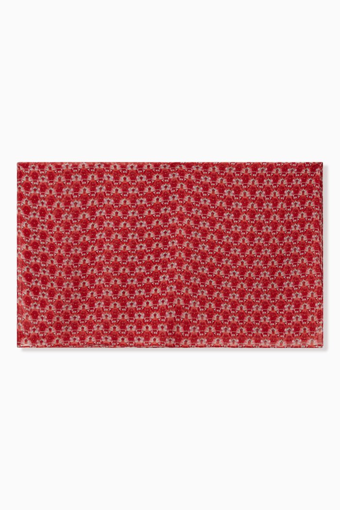 

Falcon Scarf in Silk, Red