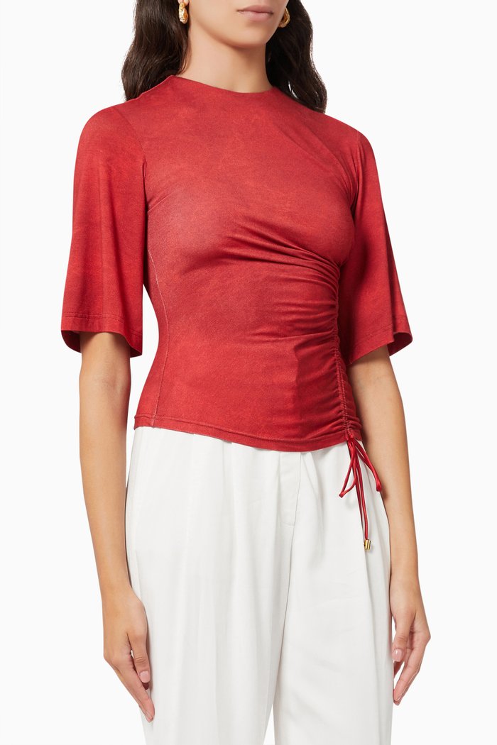

Clay JES Top in Viscose Jersey, Red