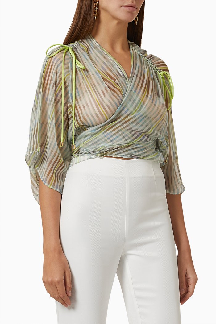 

Gath Top in Silk, Multicolour