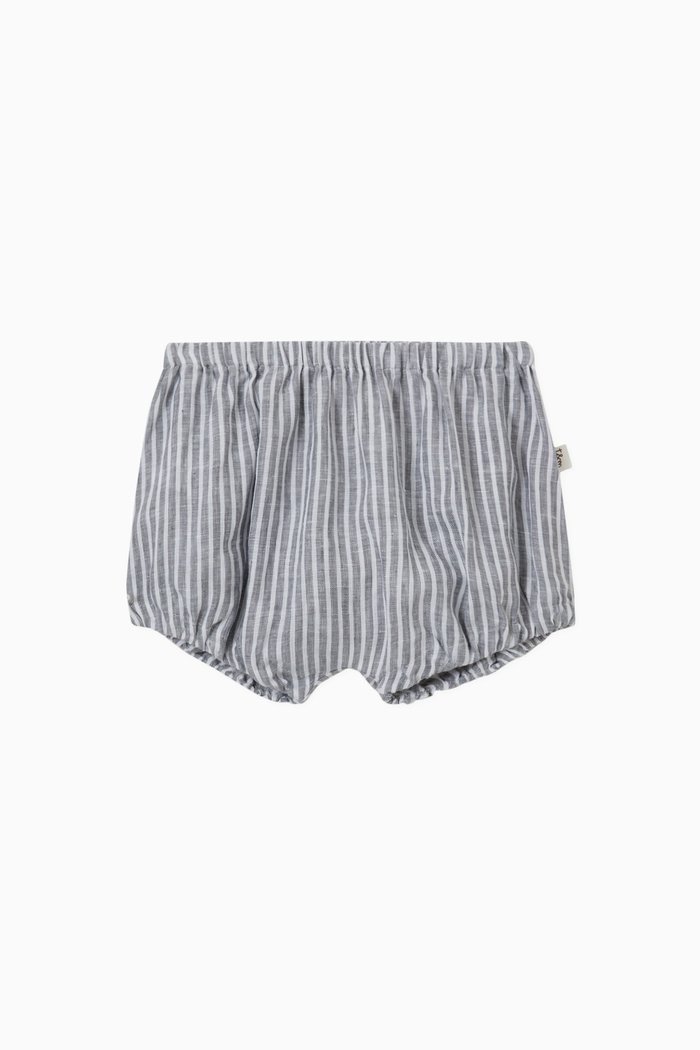 

Striped Shorts in Cotton, Grey