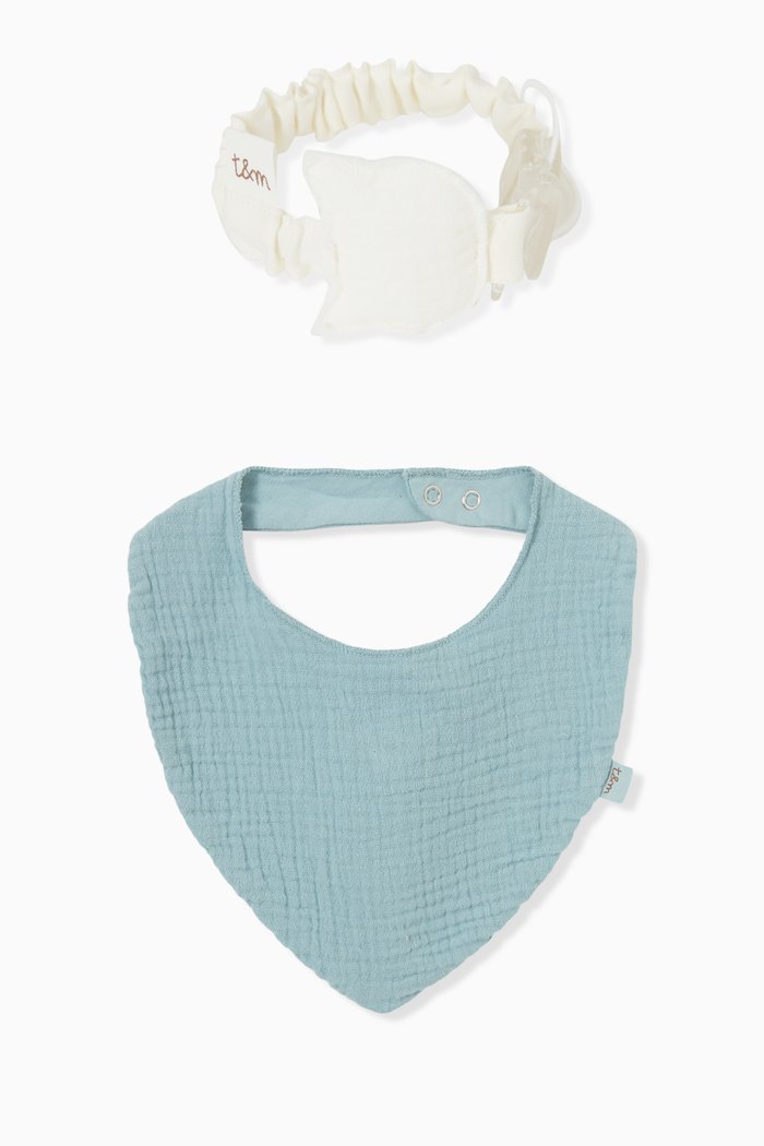 

Bib in Cotton, Blue