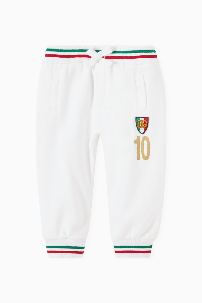 

Italia Trackpants in Cotton Jersey, White