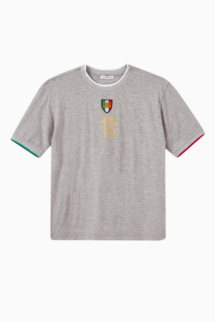 

Logo Athletic T-shirt in Cotton, Grey