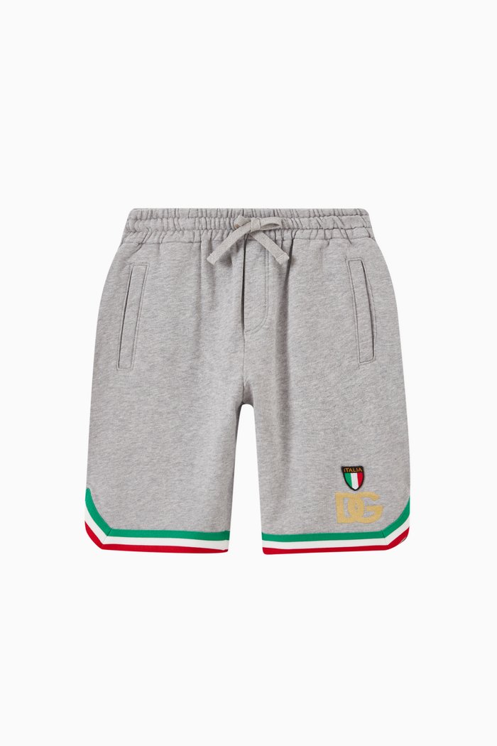 

Logo Athletic Shorts in Cotton, Grey