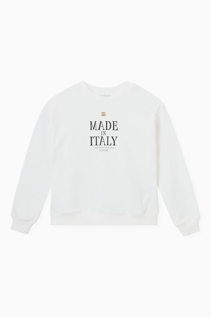 

Logo Sweatshirt in Cotton, White