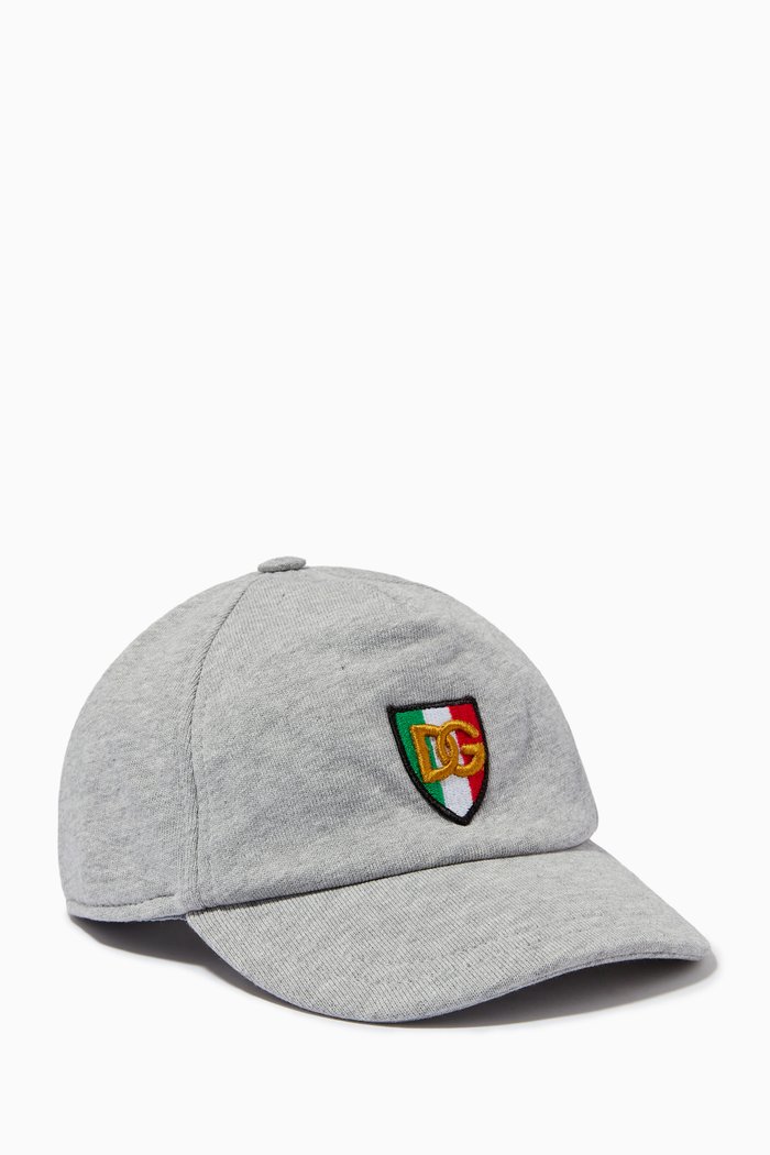 

Scudetto Tricolour DG Baseball Cap in Jersey, Grey