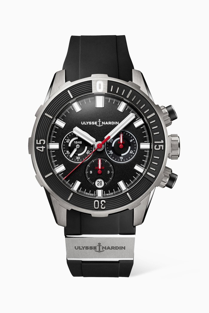 

Diver Chrono Watch, Black