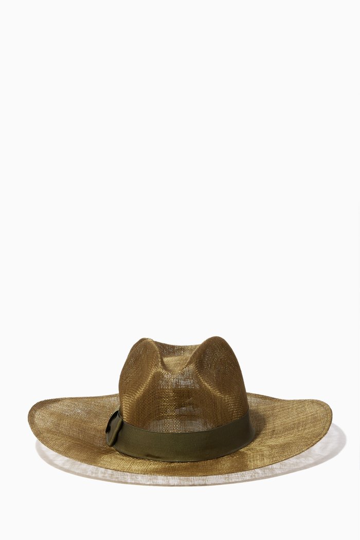 Gabriella Hat in Abaca, Brown