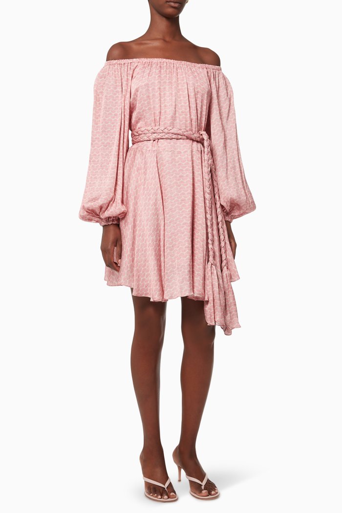 

Charlize Mini Dress in Viscose, Pink