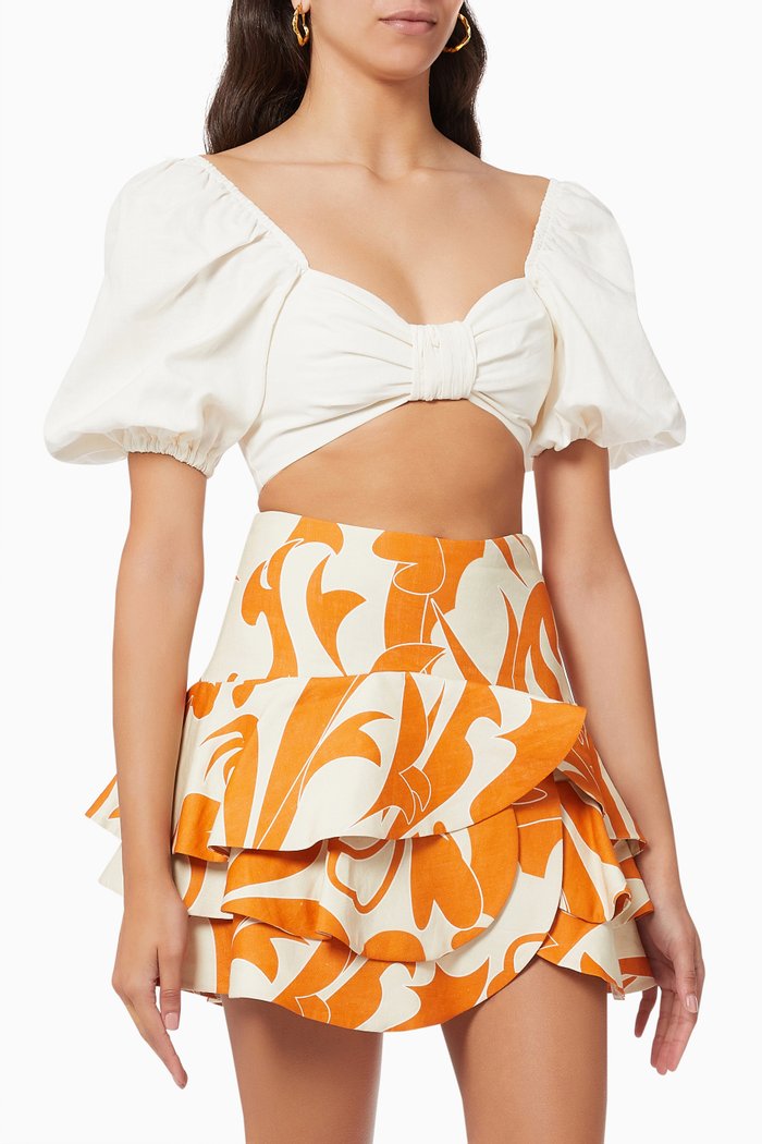 

Sadie Blouse in Linen, White