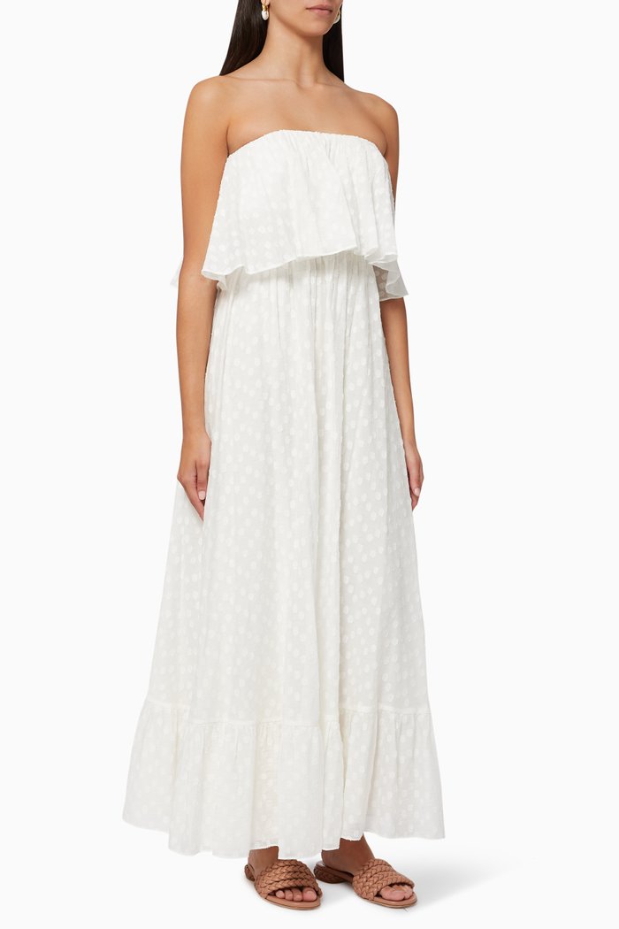 

Gianna Maxi Dress in Cotton, White