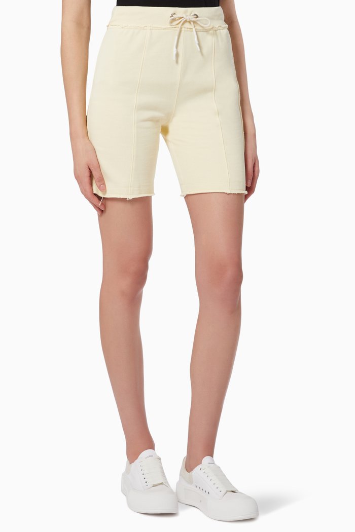 

Panel Sweatshorts in Cotton Terry, White