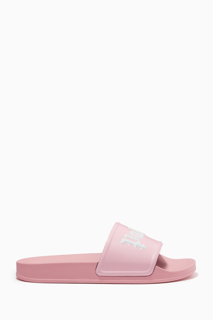 

Logo Pool Slides in Rubber, Pink