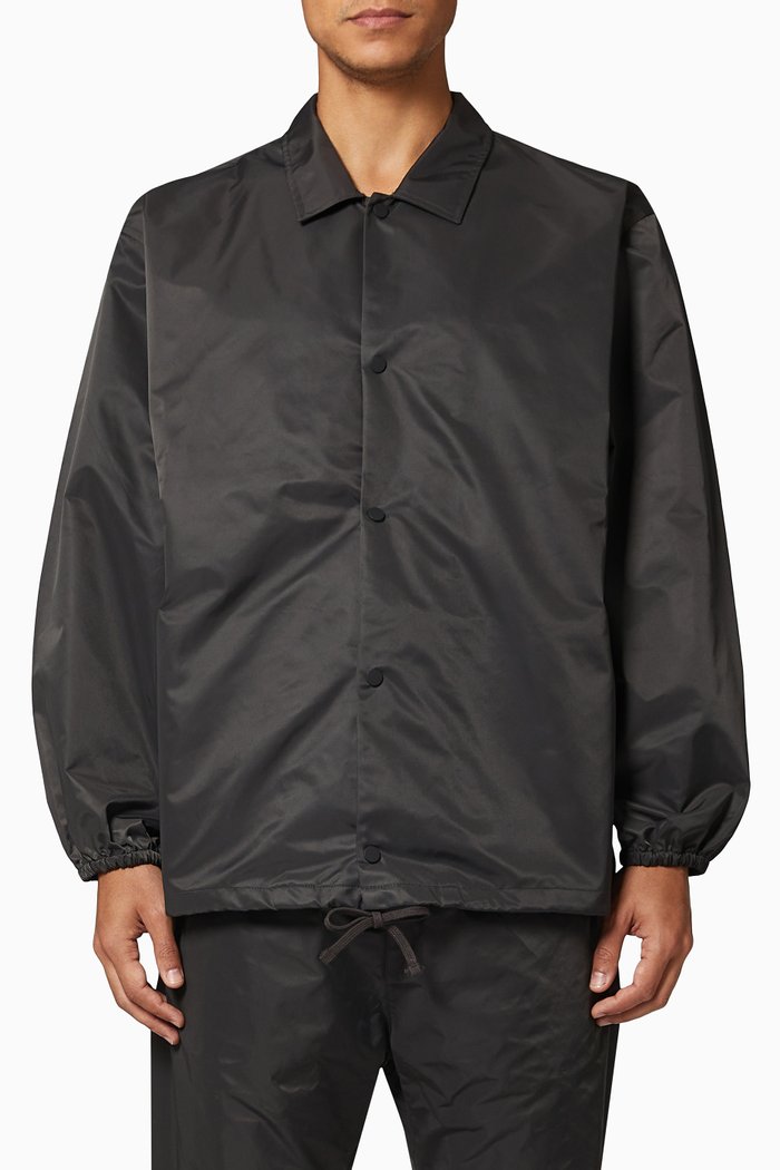 

Coaches Jacket in Iridescent Nylon, Grey