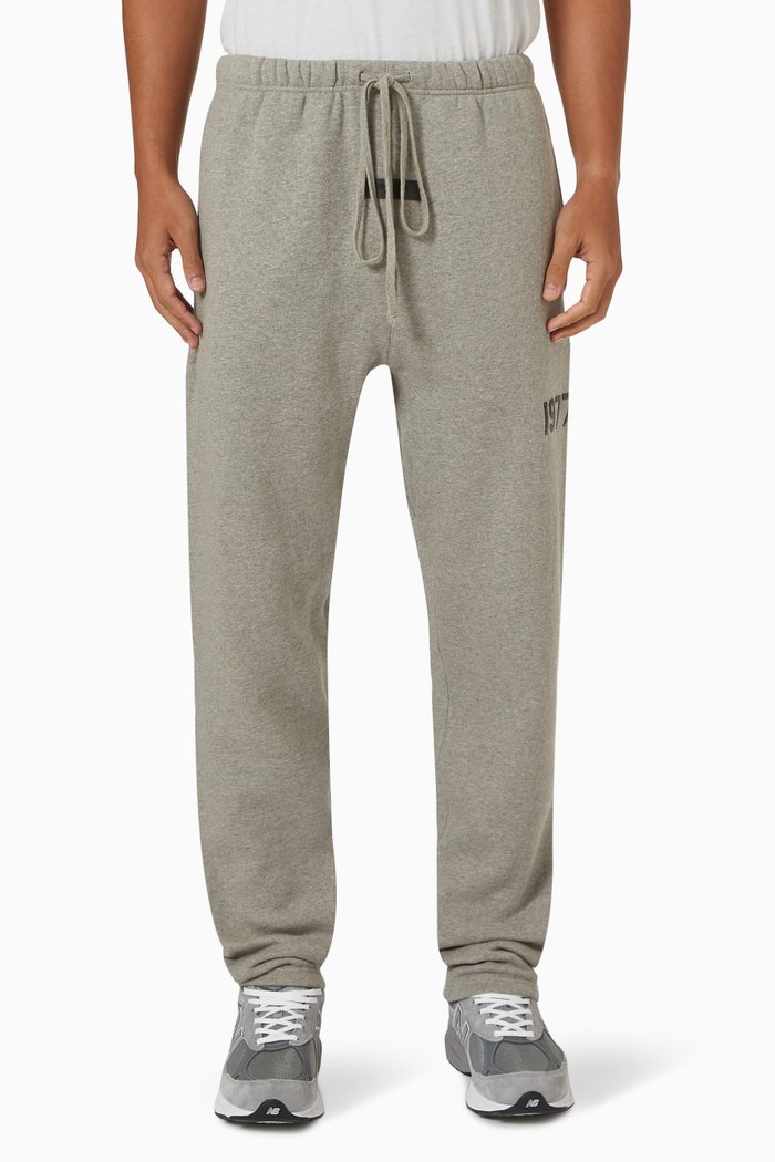

Essentials Sweatpants in Brushed Cotton Fleece, Grey