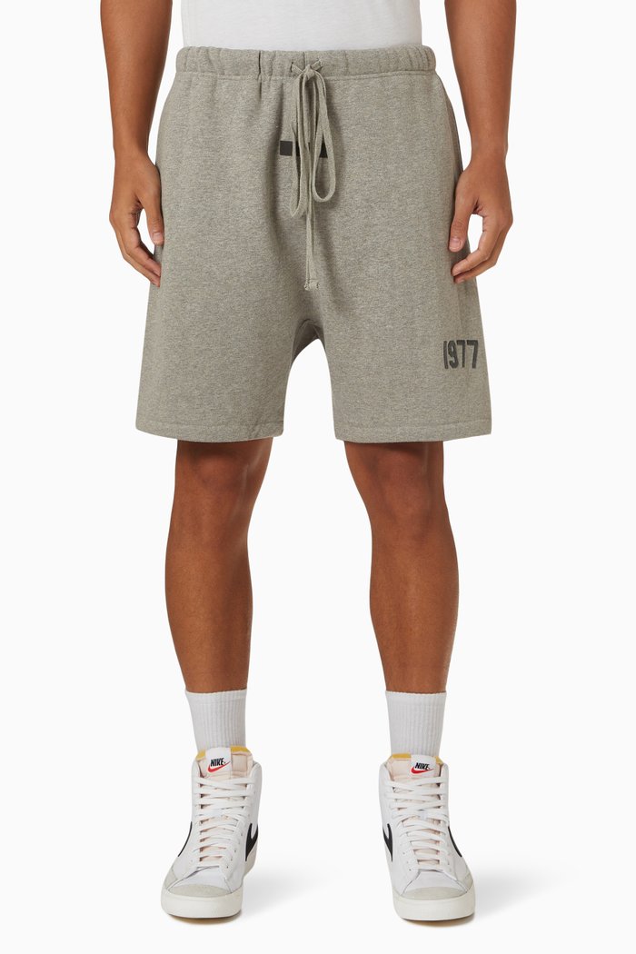 

Essentials Sweatshorts in Brushed Cotton Fleece, Grey