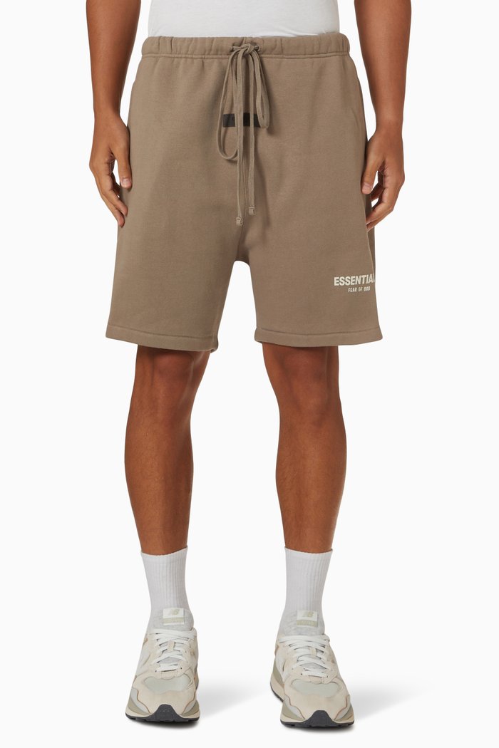 

Essentials Sweatshorts in Brushed Cotton Fleece, Grey