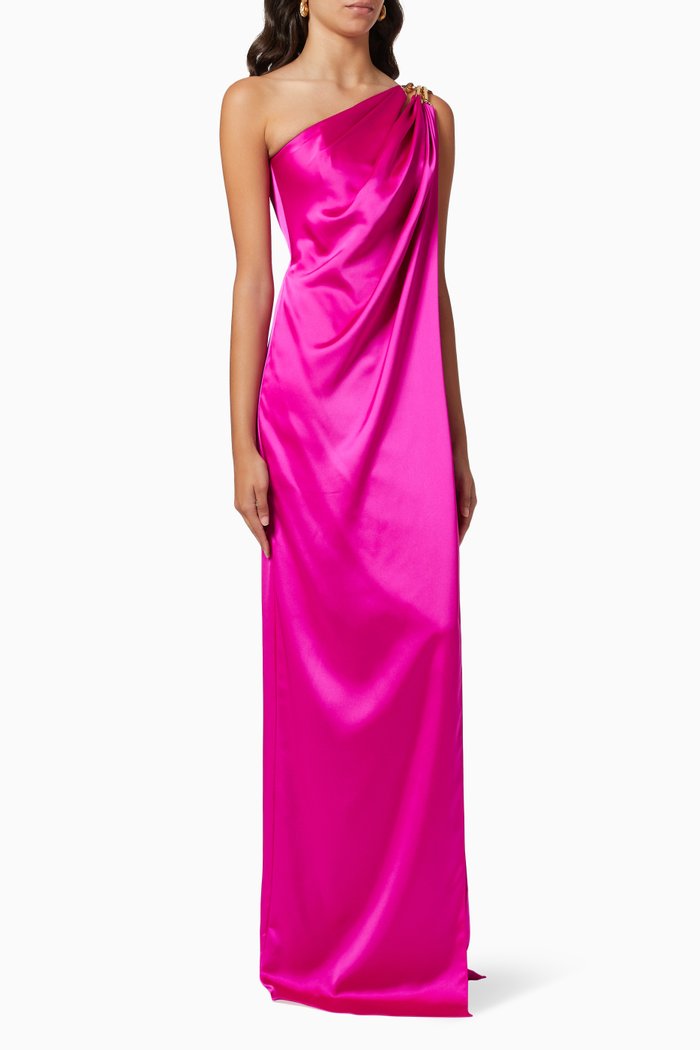 

One Shoulder Dress, Green