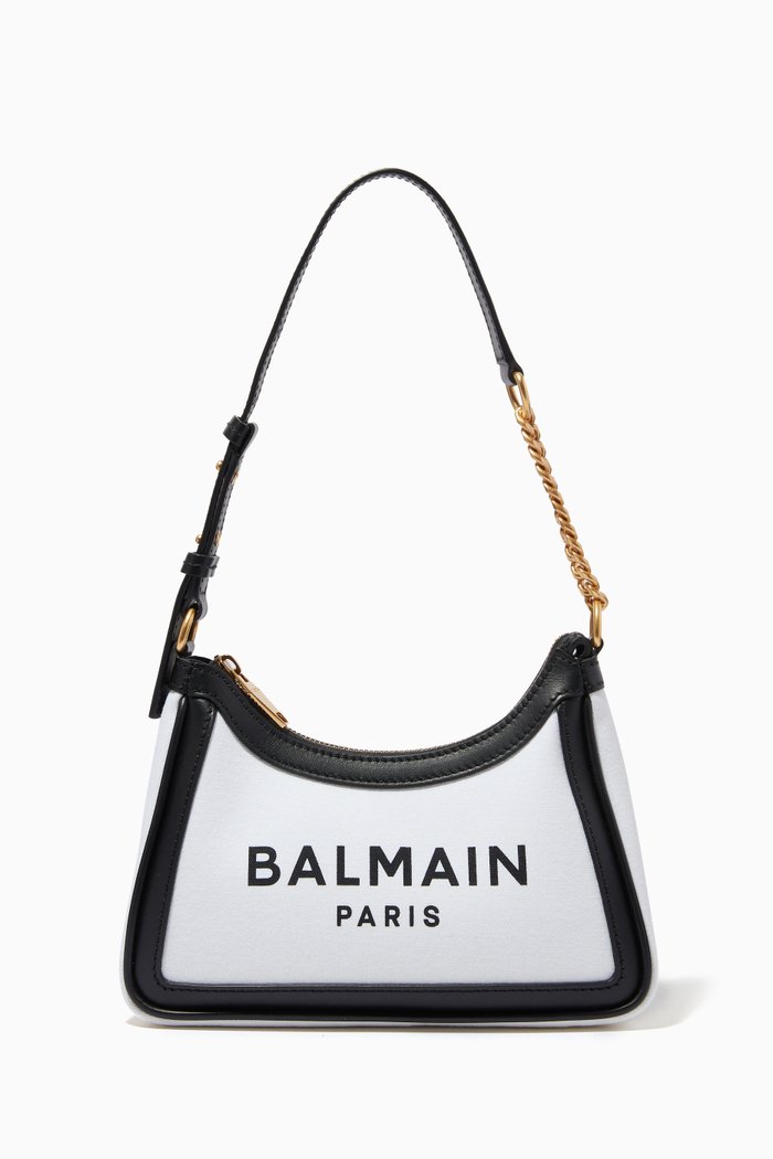 

B-Army Shoulder Bag in Canvas, White