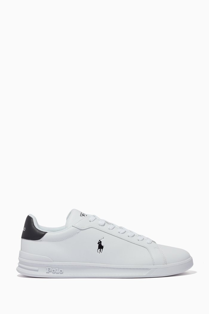 

Athletic Sneakers in Leather, White