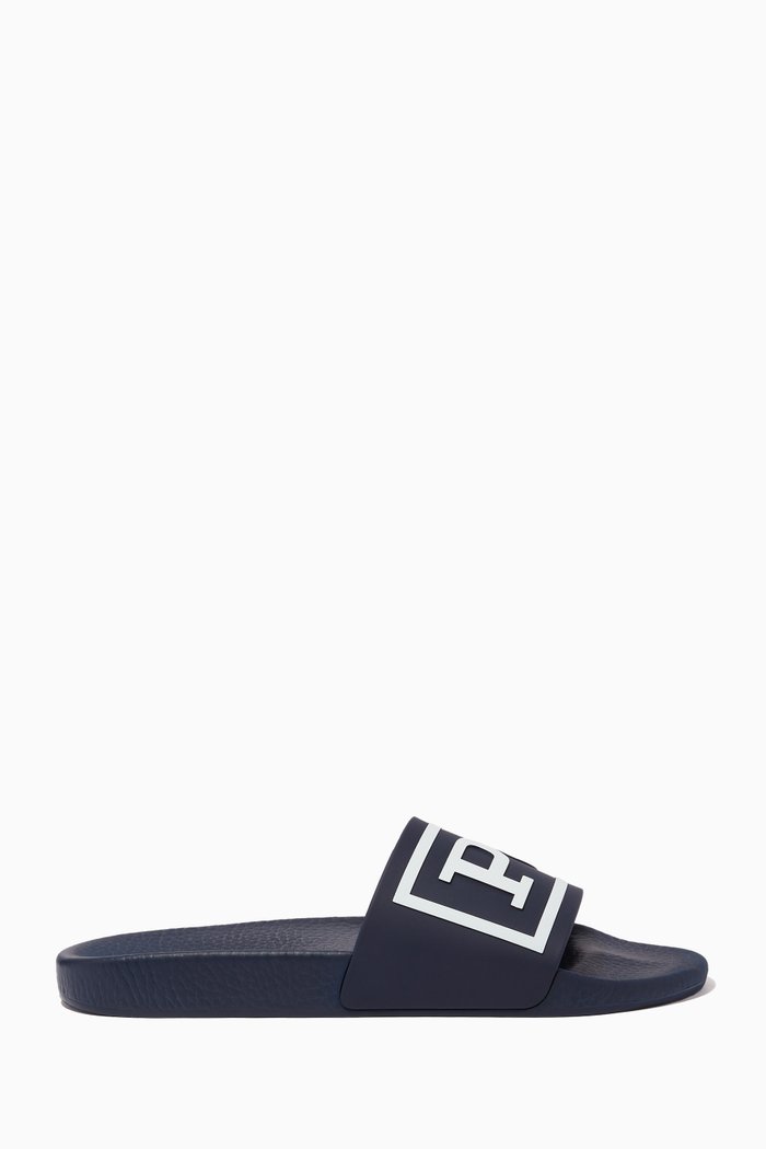 

Logo Slides in EVA, Blue