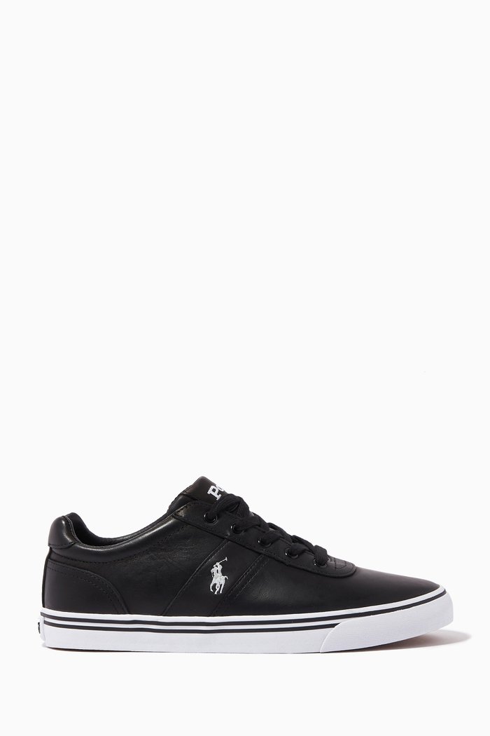 

Hanford Trainers in Leather, Black