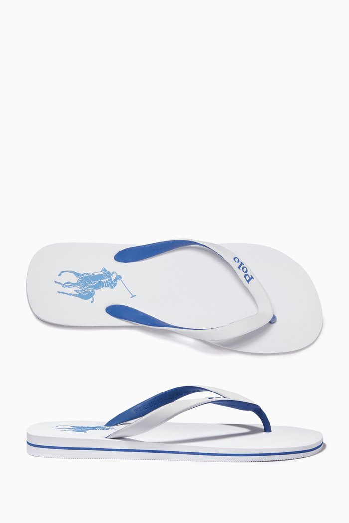 

Bolt Flip Flops in Rubber, White